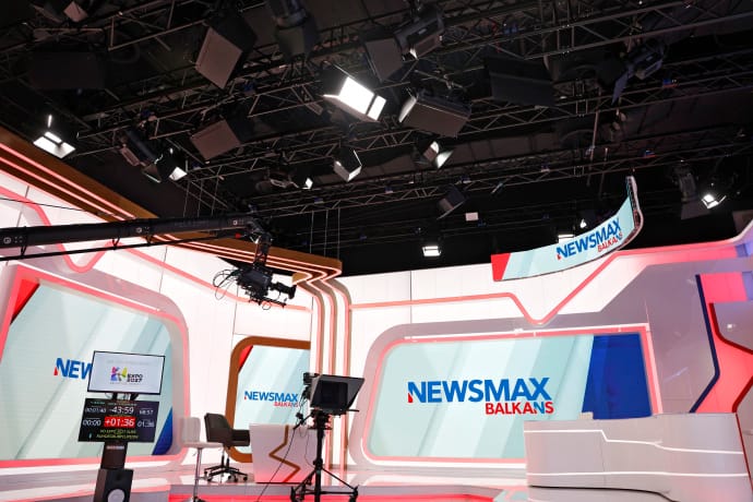 Newsmax Balkans' Belgrade TV Studio